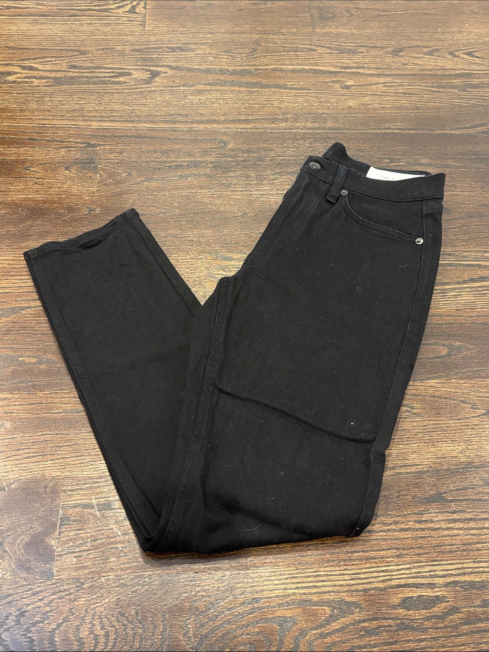Rag & Bone Women’s Black Straight Slim Leg Jeans Size 29W 30L